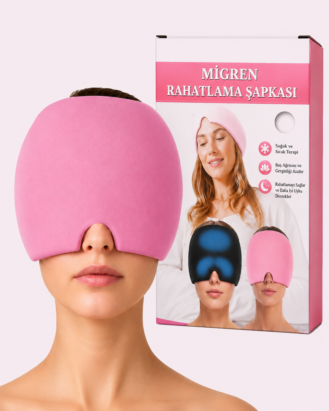 MİGZEN® Rahatlatıcı Jel Migren Kafa Bandı